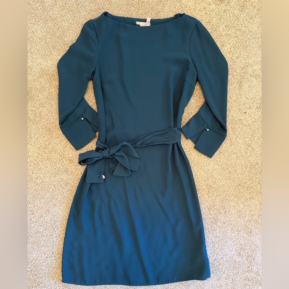 H&M Teal Dress with Belt